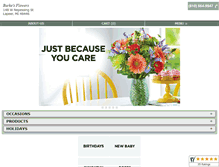 Tablet Screenshot of burkesflowers.com