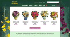 Desktop Screenshot of burkesflowers.net
